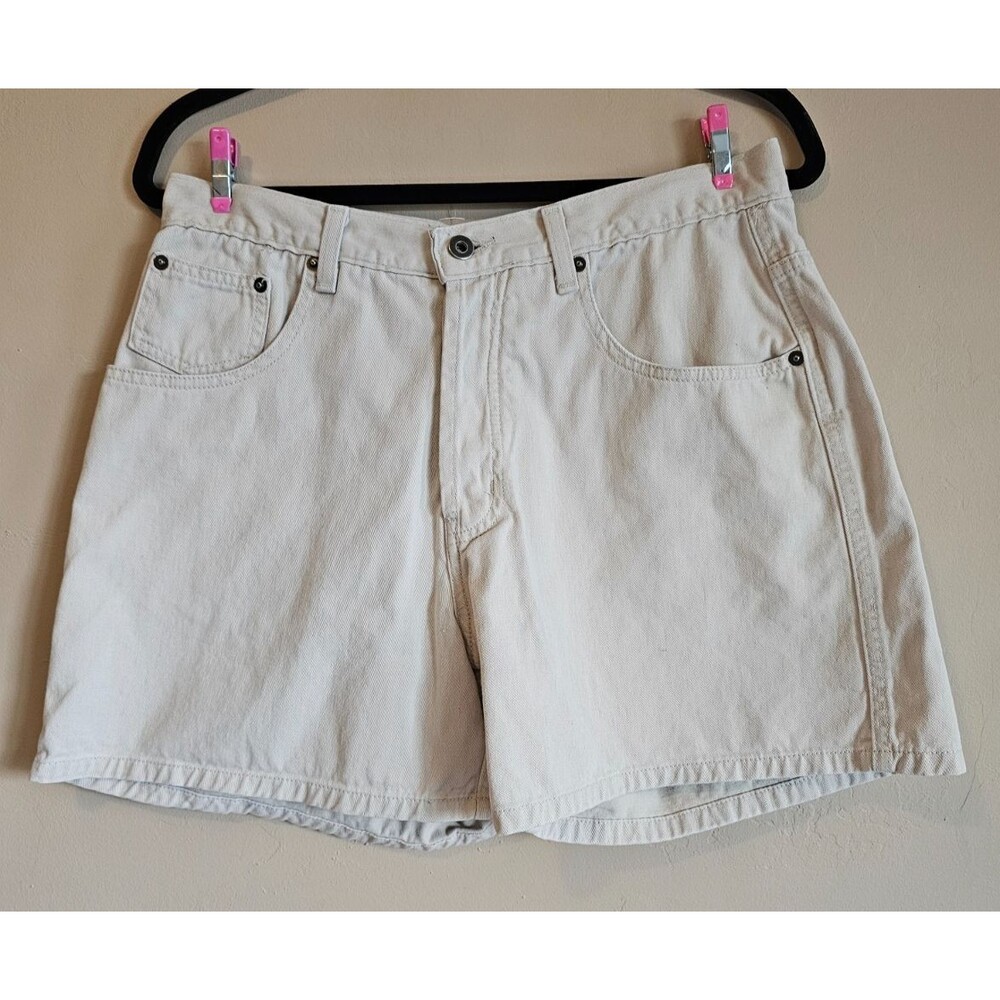 Vintage 90s Maurices Womens Khaki button fly  Shorts Cotton Utility Size 12